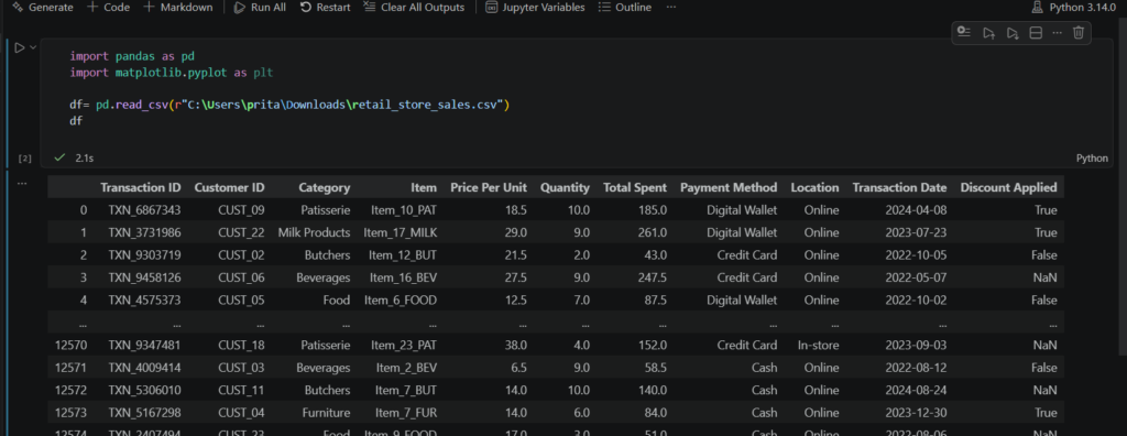 data cleaning in python